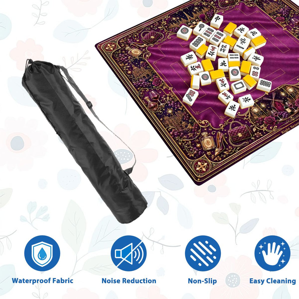 Paris Reverie American Mahjong Mat – 31.5in, 2.5mm - Ship Folded