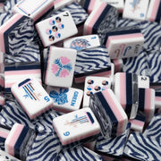 MAHJ ALA MODE the Exotics - White Tigers Tile Collection 160 Acrylic American Mahjong Tile Set