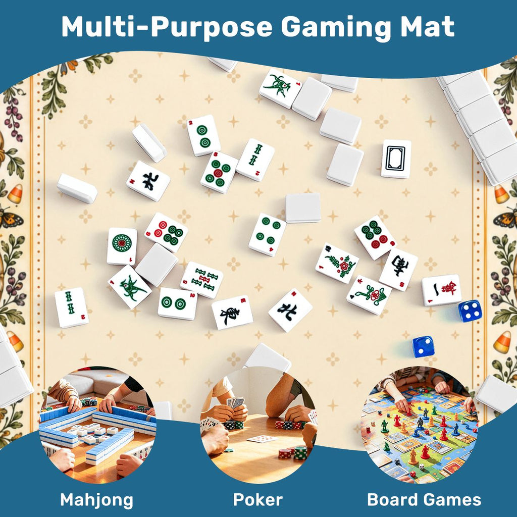 Enchanted Halloween Sleek-Surface American Mahjong Mat – 2 Sizes Available