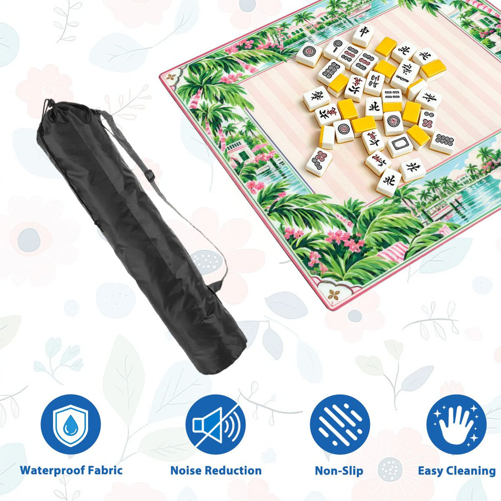 Palm Beach Lagoon Sleek-Surface American Mahjong Mat – 2 Sizes Available