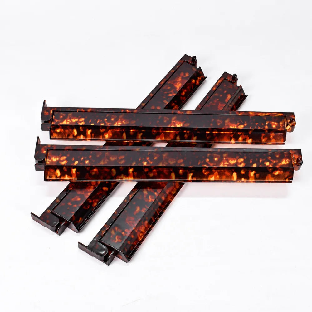 Tortoiseshell 2-in-1 Mahjong Racks & Pushers – Set of 4
