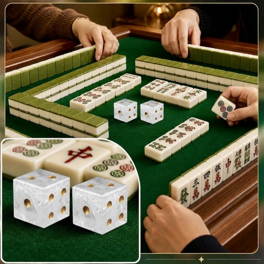 Gemstone Mahjong Dice Set of 2