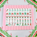 Pink Christmas Holiday Jelly Acrylic Luxury 160 Mahjong Tiles American Set 3 Layer