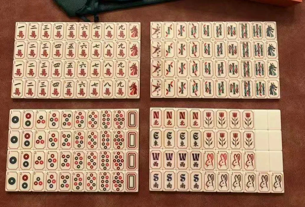 In Stock Luxury Acrylic sunday mahjong tiles butterscotch with sunday mahjong mat