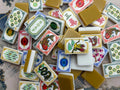 In Stock Luxury Acrylic sunday mahjong tiles butterscotch with sunday mahjong mat