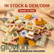 In Stock Luxury Acrylic sunday mahjong tiles butterscotch with sunday mahjong mat