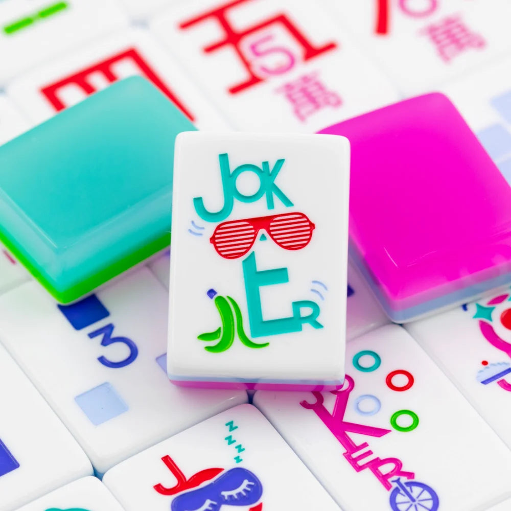 My Fair Mahjong the PLAY SERIES | PETITE | Mahjong with Something to Say | Ocean Blue 160 Acrylic American Mahjong Tile Set