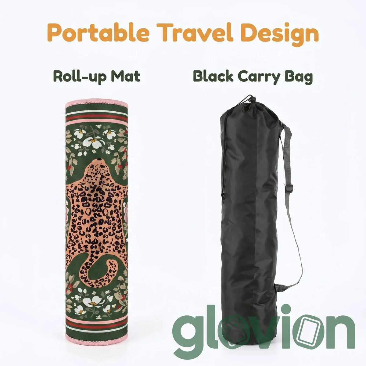 Luxury Non-Slip Rubber American Mahjong Mat-Eco-Friendly & Durable Silent Boho Leopard Floral Art Print with Game Rules