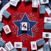 America 250 Anniversary Mahjong Tiles Limited Mahjong Tile Set  Red, White & Blues Americana Collection