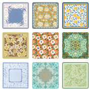 33'' X 3mm Vintage Floral American Mahjong Mat Square Non-Slip Portable