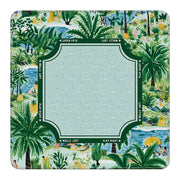 33'' X 3mm Vintage Floral American Mahjong Mat Square Non-Slip Portable