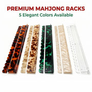 Multi-Color Acrylic Mahjong Racks | Transparent/Tortoiseshell Styles | in Stock & Customizable
