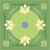 Non-Slip Rubber American Mahjong Mat - Silent & Durable Pastel Floral Peony Design with Game Rules Guide