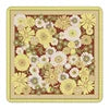 33'' X 3mm Vintage Floral American Mahjong Mat Square Non-Slip Portable