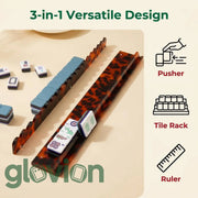 Multi-Color Acrylic Mahjong Racks | Transparent/Tortoiseshell Styles | in Stock & Customizable