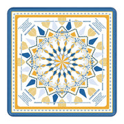 33'' X 3mm Vintage Floral American Mahjong Mat Square Non-Slip Portable