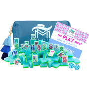 My Fair Mahjong the PLAY SERIES | PETITE | Mahjong with Something to Say | Ocean Blue 160 Acrylic American Mahjong Tile Set