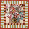 Luxury Non-Slip Rubber American Mahjong Mat-Eco-Friendly & Durable Silent Boho Leopard Floral Art Print with Game Rules