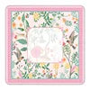 33'' X 3mm Vintage Floral American Mahjong Mat Square Non-Slip Portable