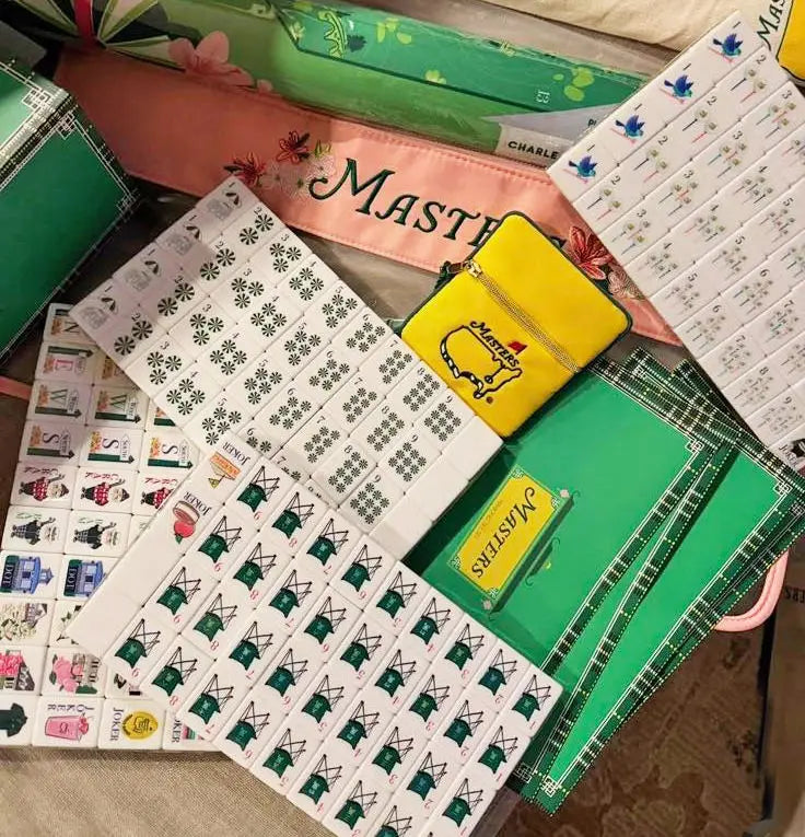 2026 NEW Custom Acrylic Luxury 160 Mahjong Tortoise Golf Masters Tiles American Set 4 Layer in Stock