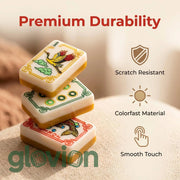 In Stock Luxury Acrylic sunday mahjong tiles butterscotch with sunday mahjong mat