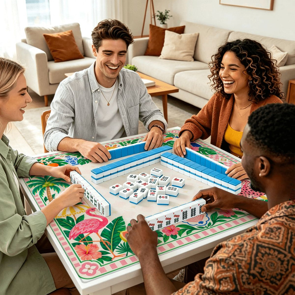 Palm Beach Menagerie Sleek-Surface American Mahjong Mat – 2 Sizes Available