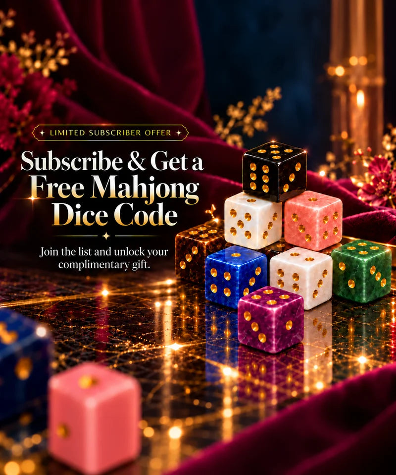 Gemstone Mahjong Dice Set of 2