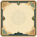Midnight Reverie Golden Beige American Mahjong Mat – 31.5 × 31.5 in