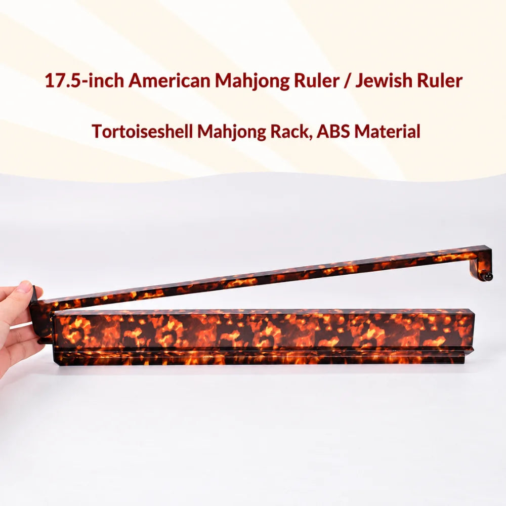 Tortoiseshell 2-in-1 Mahjong Racks & Pushers – Set of 4