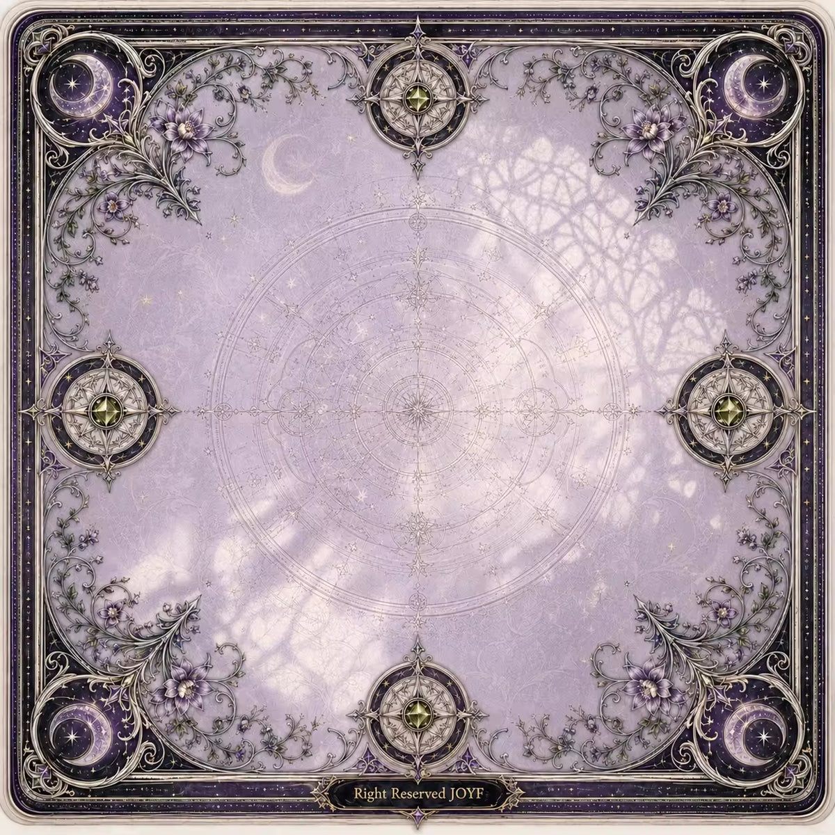 Moonlit Nocturne American Mahjong Mat – 31.5in, 2mm - Ship Folded