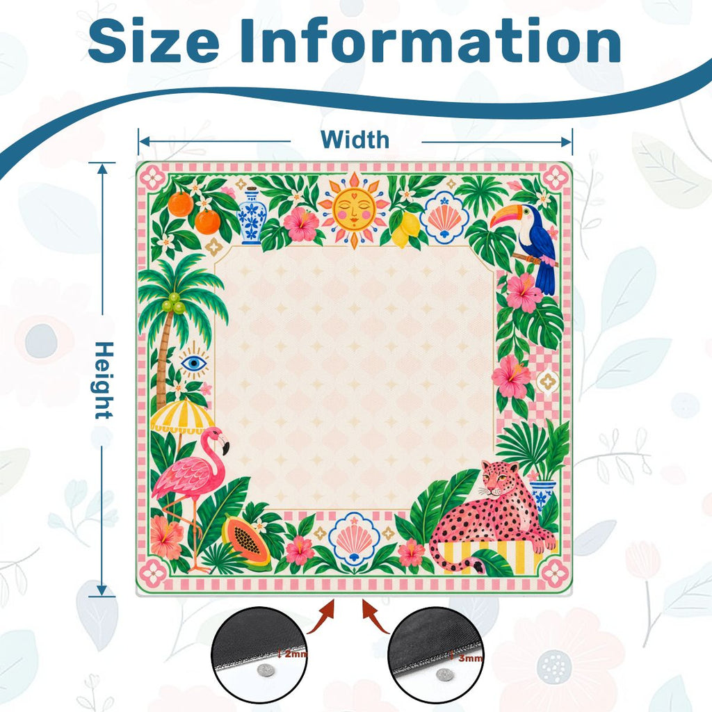 Palm Beach Menagerie Sleek-Surface American Mahjong Mat – 2 Sizes Available