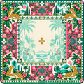 Emerald Leopard Garden American Mahjong Mat