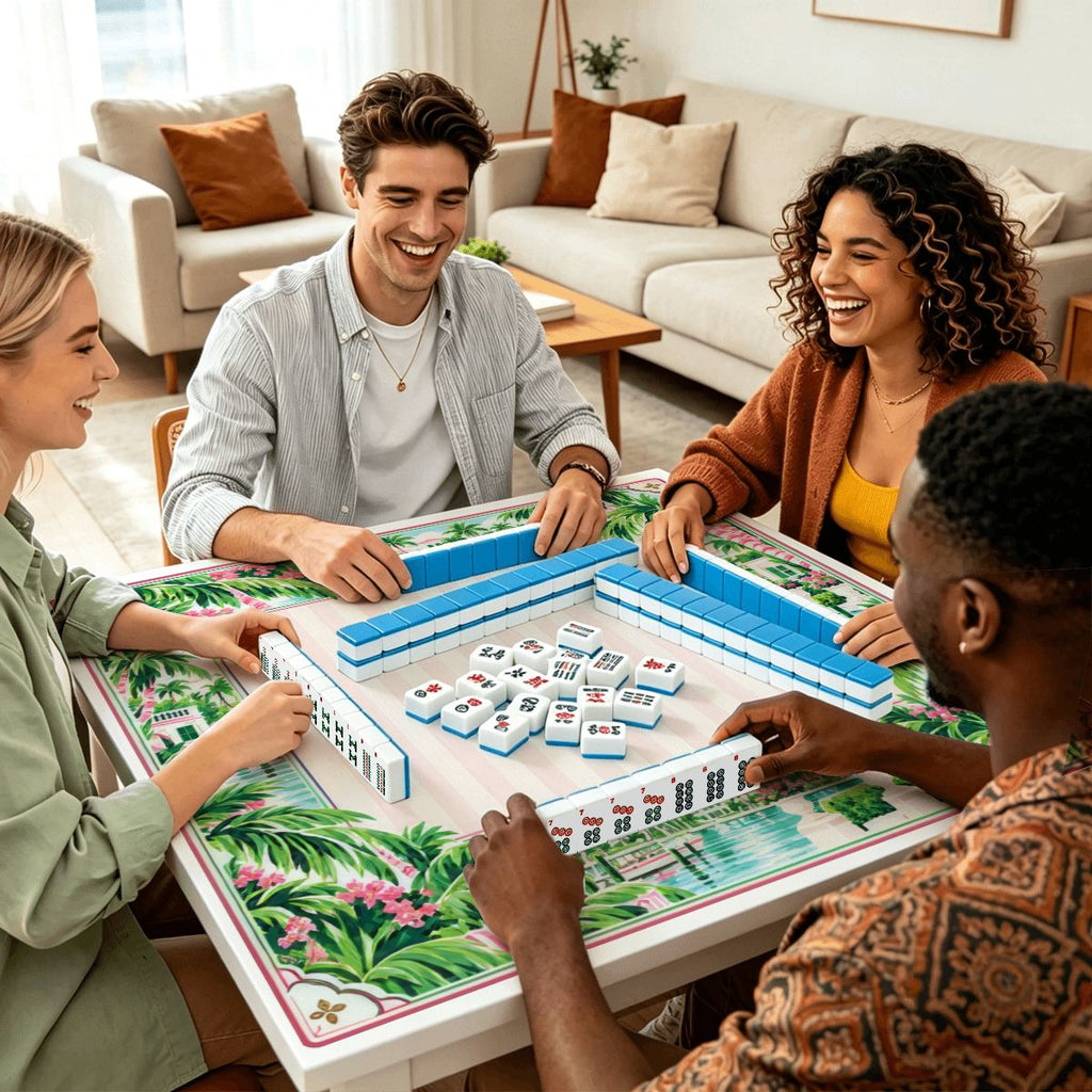 Palm Beach Lagoon Sleek-Surface American Mahjong Mat – 2 Sizes Available