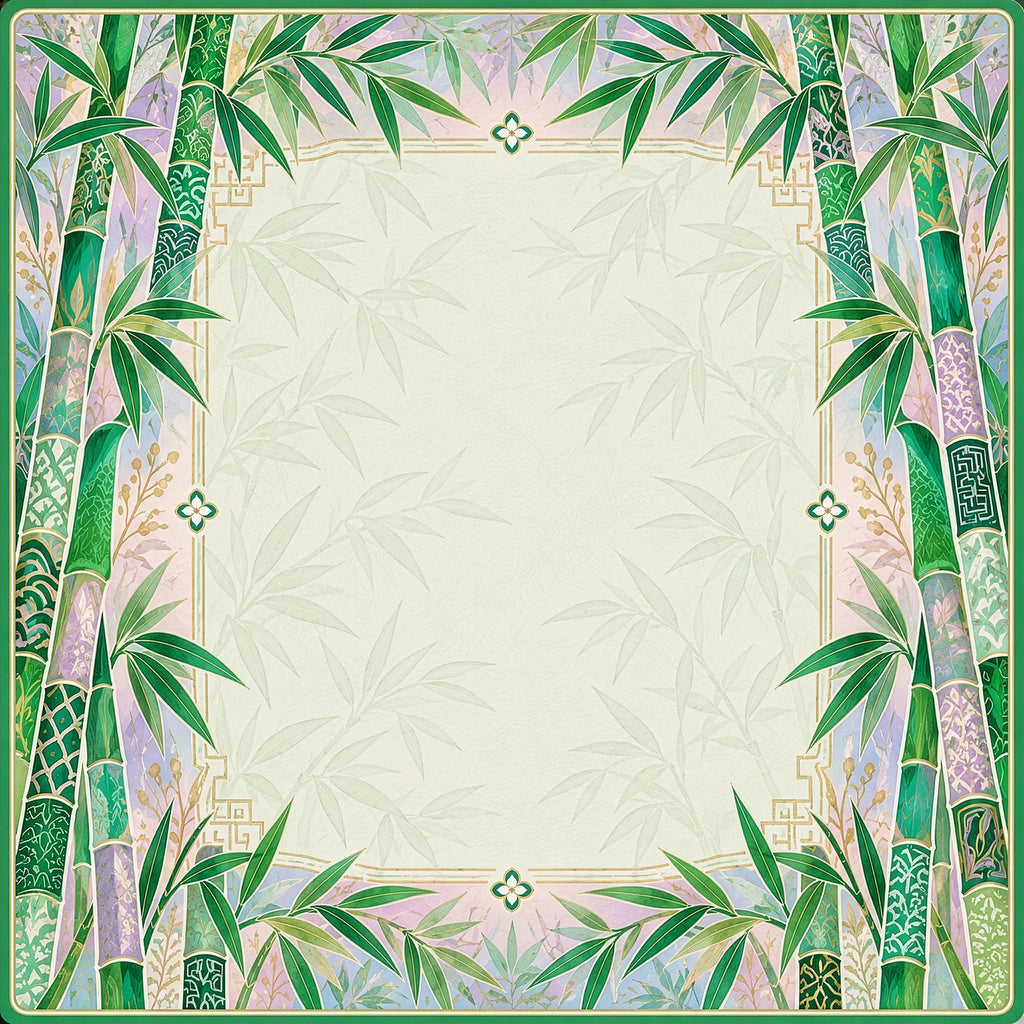 Jade Bamboo Garden American Mahjong Mat