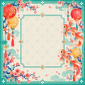 Koi Lantern Garden American Mahjong Mat