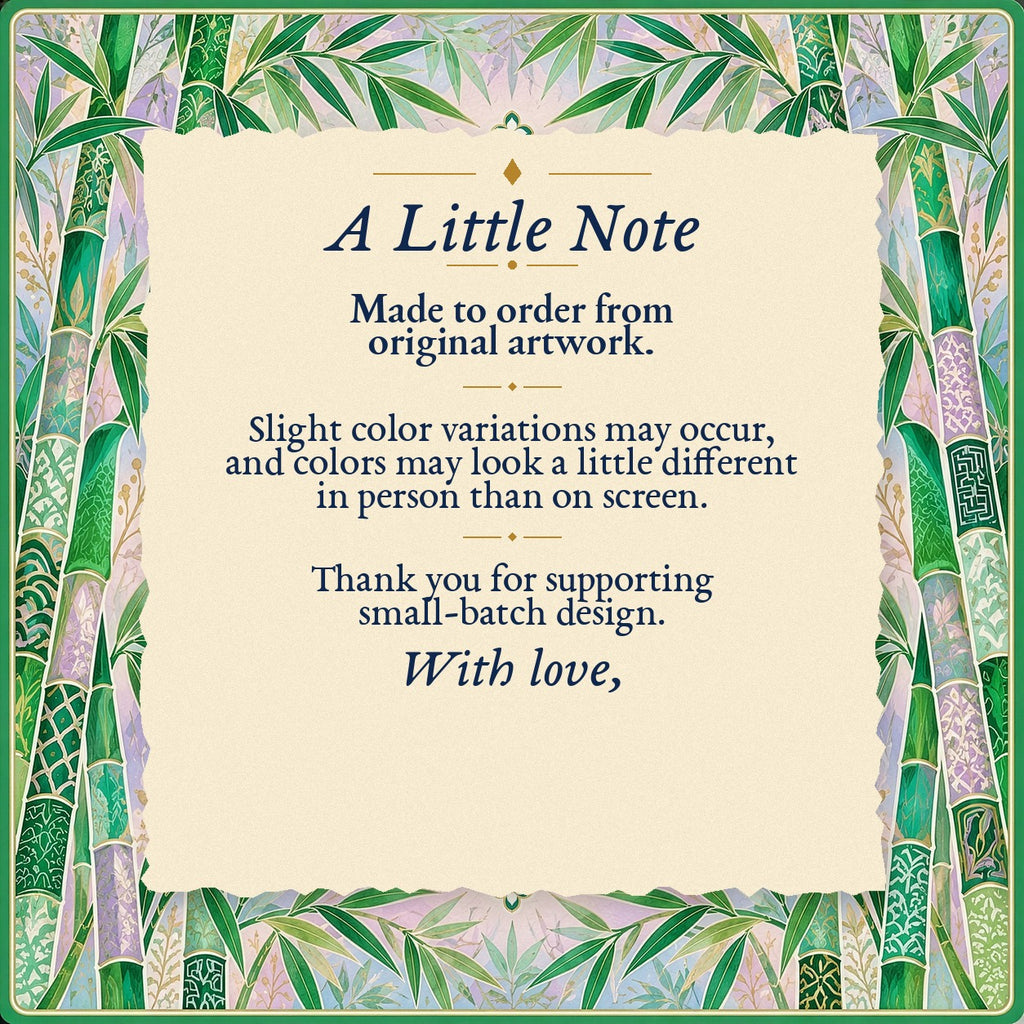 A Little Note – made-to-order color variation notice