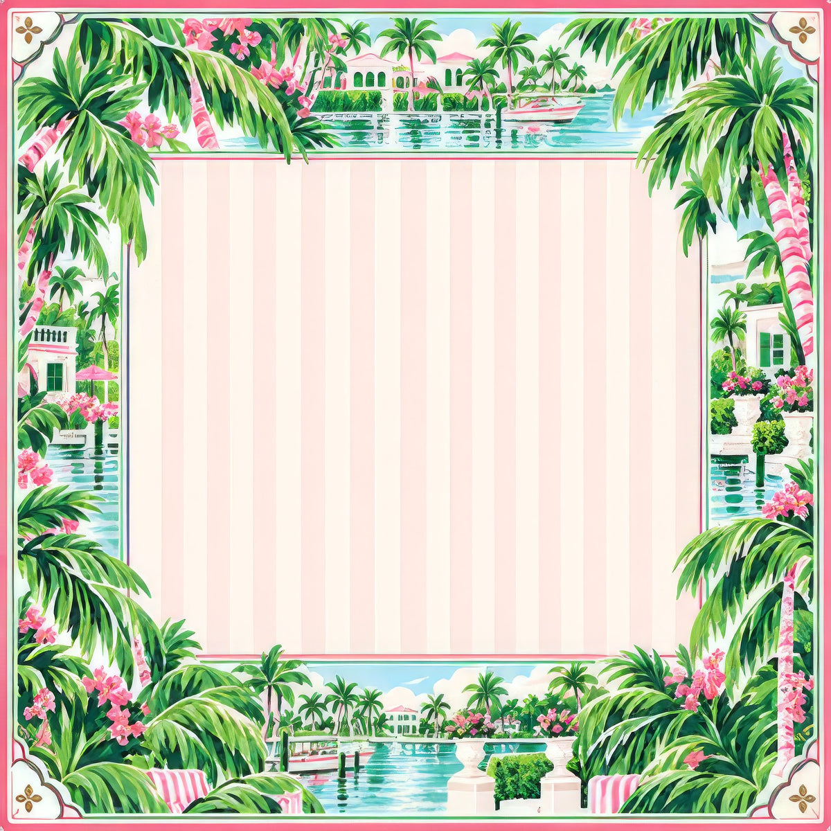 Palm Beach Lagoon American Mahjong Mat