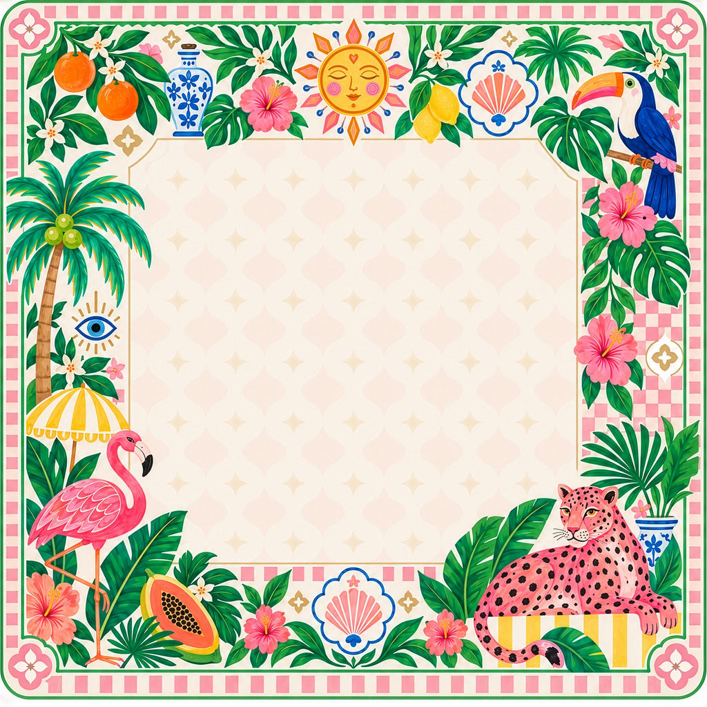 Palm Beach Menagerie American Mahjong Mat