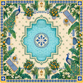 Peacock Pool Garden American Mahjong Mat