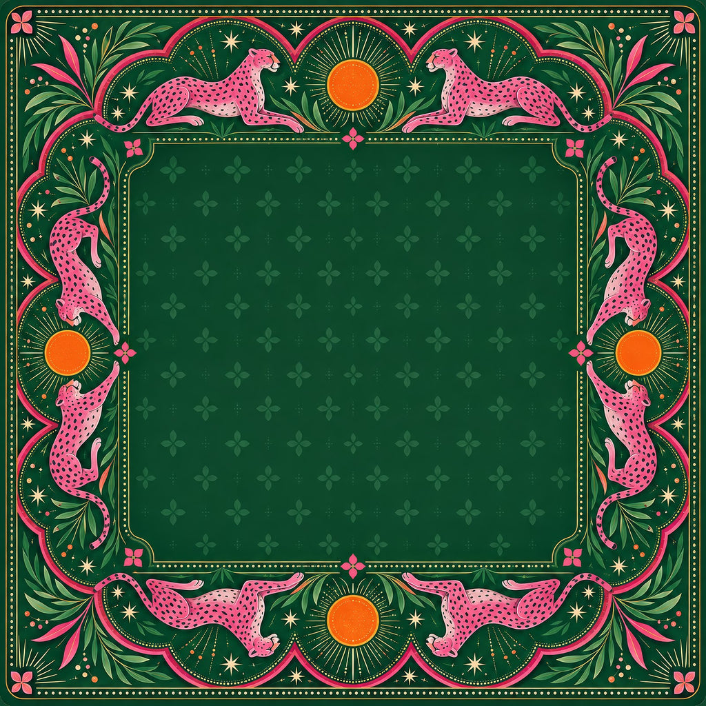 Peacock Pool Garden American Mahjong Mat