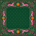 Peacock Pool Garden American Mahjong Mat