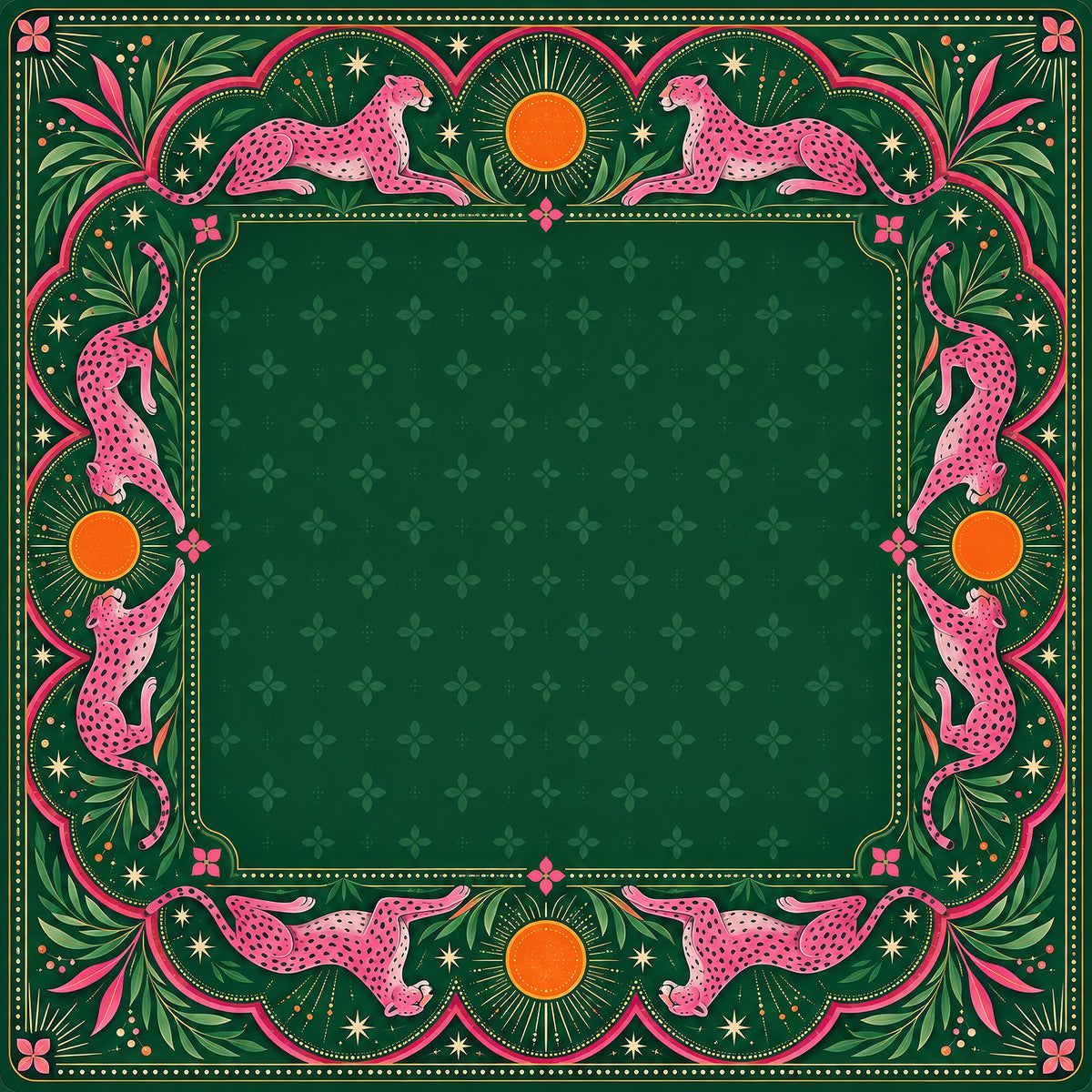 Peacock Pool Garden American Mahjong Mat