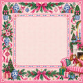 Pink Christmas Parlor American Mahjong Mat
