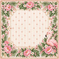 Pink Flamingo Garden American Mahjong Mat
