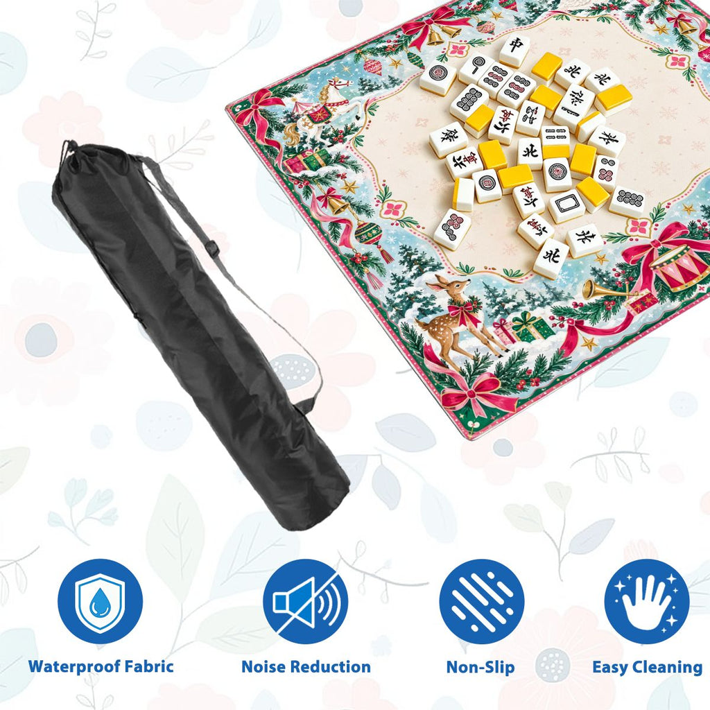 Winter Wonderland Sleek-Surface American Mahjong Mat – 2 Sizes Available