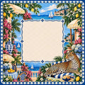 Riviera Leopard Garden American Mahjong Mat