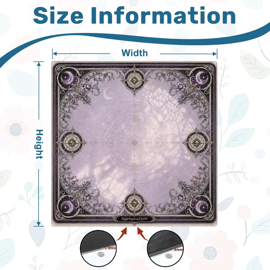 Moonlit Nocturne American Mahjong Mat – 31.5in, 2mm - Ship Folded