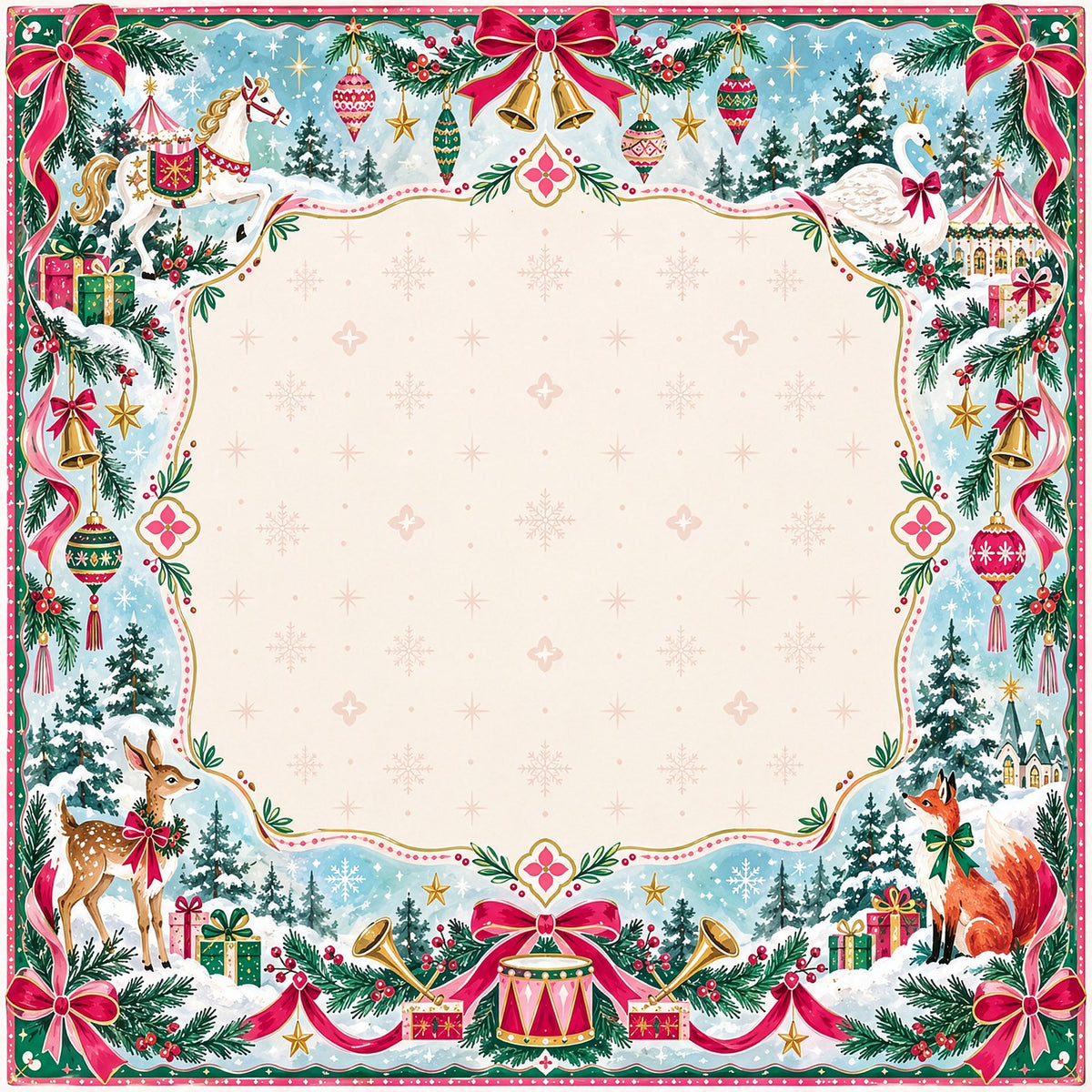 Winter Wonderland American Mahjong Mat