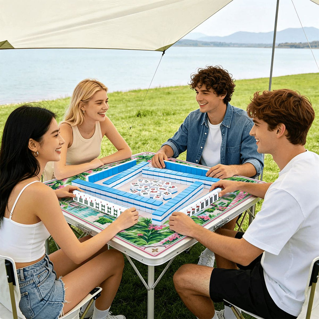 Palm Beach Lagoon Sleek-Surface American Mahjong Mat – 2 Sizes Available